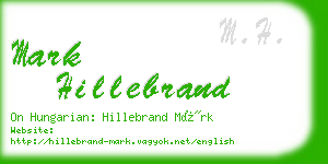 mark hillebrand business card